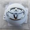 4ks 62mm Styling kol pro auto Krytky středů kol Kryt ráfku Znak Odznak Pro Corolla Yaris CHR Rav4 Auris Avensis