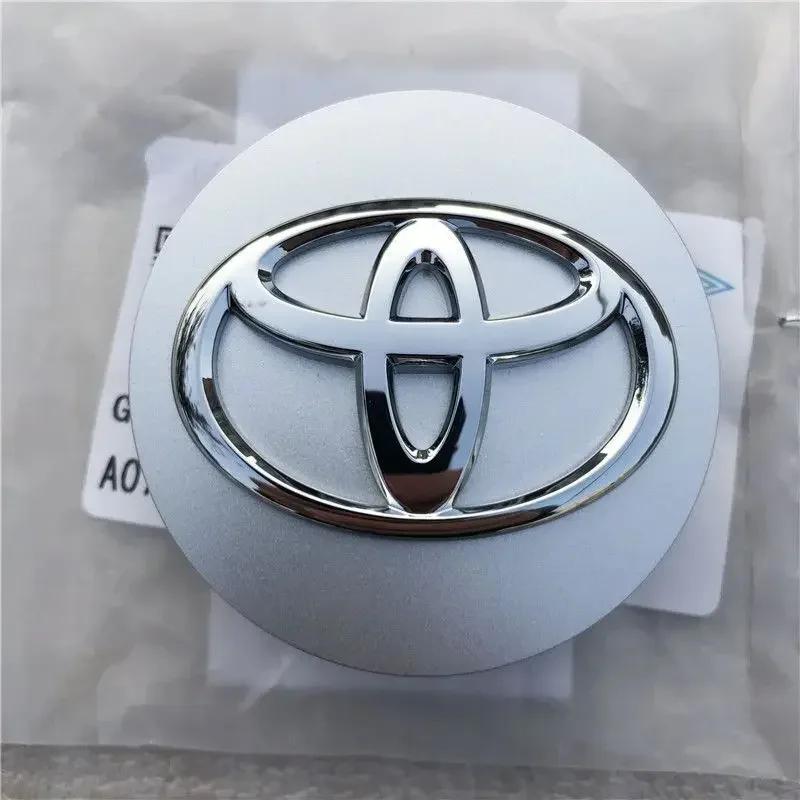 4ks 62mm Styling kol pro auto Krytky středů kol Kryt ráfku Znak Odznak Pro Corolla Yaris CHR Rav4 Auris Avensis