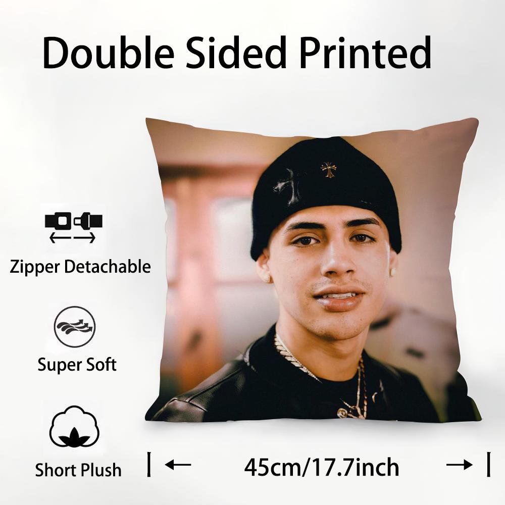 Floyy Menor & Cris Mj Pillow Case Plush Fabric Soft Double Sided Print Sofa Cushion Cover Throw Pillow Covers