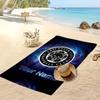 Leicester City Personalisiertes Bedrucktes Strandtuch Fußballlogo Unterstützung Benutzerdefinierter Name Text Absorptionsfähiges Handtuch für Sport Reisen Besonderes Geschenk