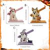 Halloween Patch Ghost Wooden Roll Paper Shelf Home Outdoor Dining Table Creative Decorative Item Paper Towel Rack