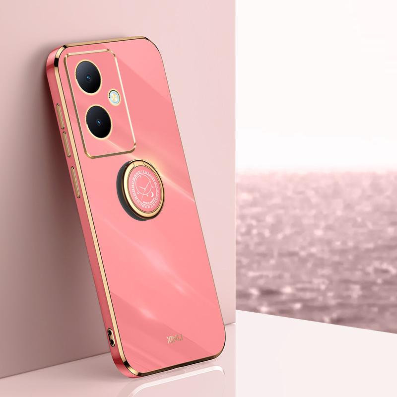 Pro OnePlus Nord N30 Case OnePlus Nord CE 3 Lite Phone Case CPH2465 2467 Zadní kryt Luxusní čtvercový pokovovací kroužek Držák na stojan