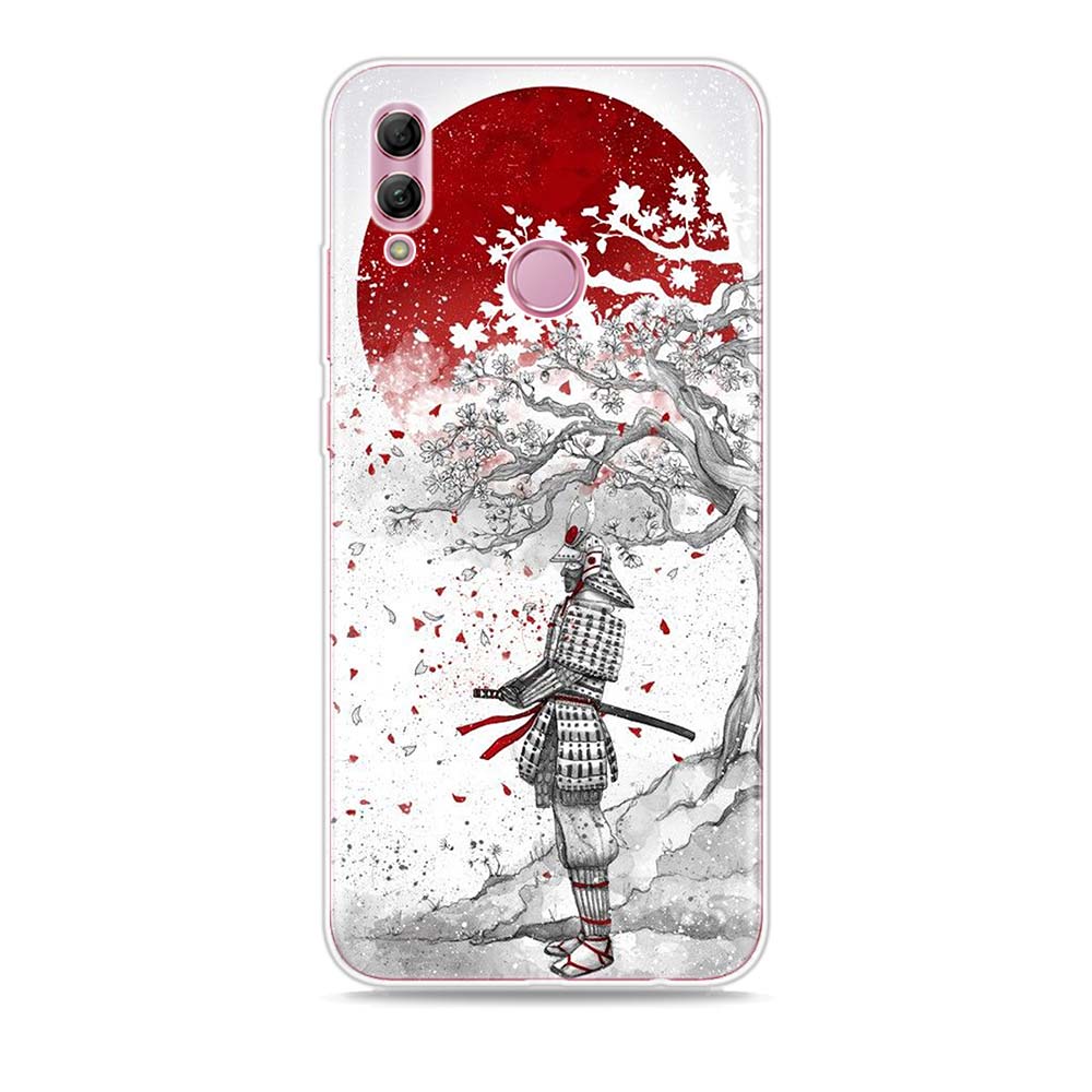 Japanese Red Sun Anime Silicone Cover For Honor 30 30S 30i 9 10 9A 9C 9S 9N 10i 10X 9X Lite Pro 5G Phone Case