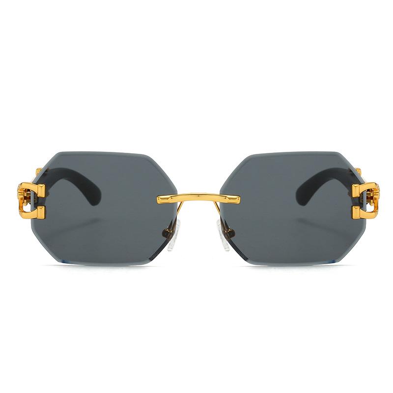 JYL TS Sunglasses UV Protection Frameless Leopard Irregular/2834