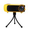   Portable Home 480*320 HD Resolution Video Projector Yellow for Children
