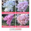 140-Heads Artificial Flowers Cherry Blossoms Wedding Arch Decorate Fake Flower Silk Hydrangea White Branch Home Decor
