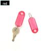 Transparent Colored Plastic Key and Luggage Tag with Hotel Number Classification