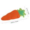 3-Piece Easter Carrot Tableware Set Foldable Cutlery Pouch 26x12cm 2026 New Model Essential for Travel, Picnics, and Camping