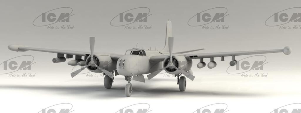 ICM scale US Air Force Counter Invader Plastic Model Kit 48278 1/48 B-26K (Early Model)
