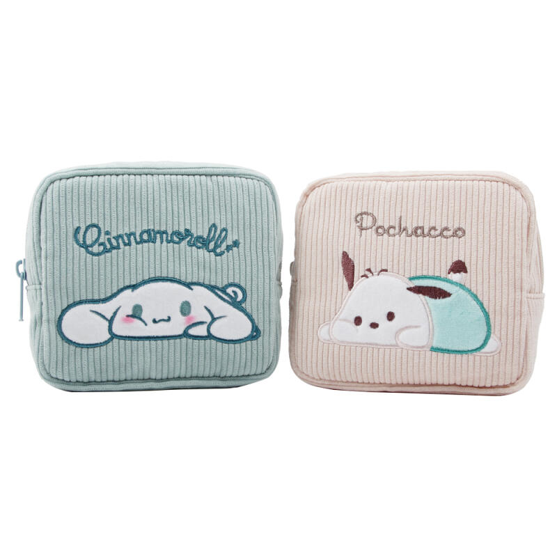

Sanrio Cinnamoroll Pochacco Corduroy Pouch Student Mini