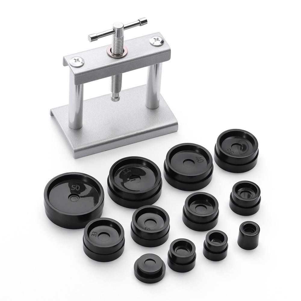18PCS Professional Watch Press Set Watch Back for CASE Closing Tool & Fitting Dies for Watchmaker Watch Repairing Tool Die Kit