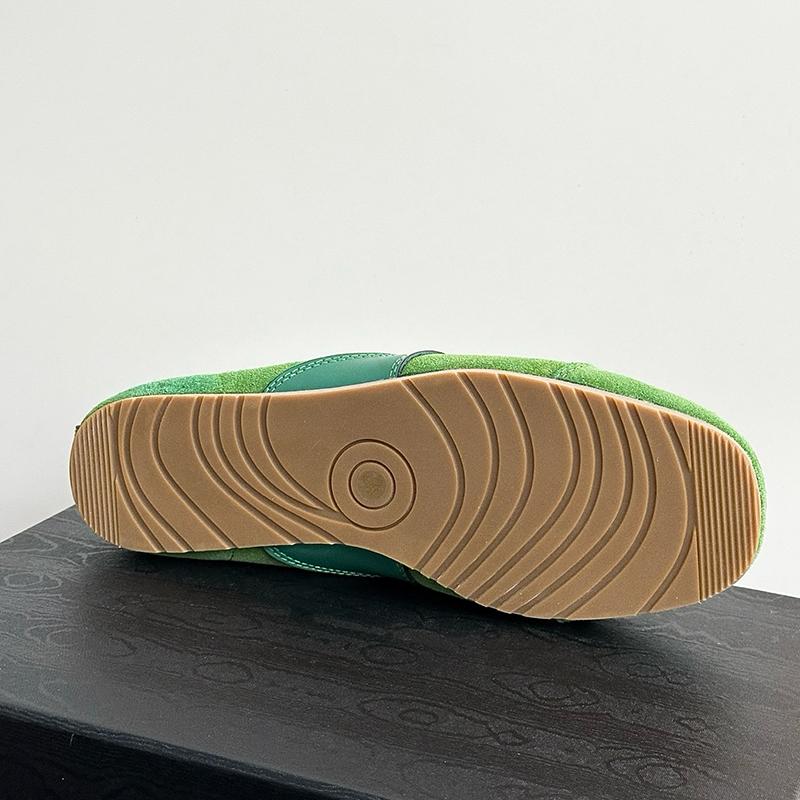 Germany genuine leather sneakers 2025 new womens shoes mens shoes comfortable casual deerskin plate shoes laceup flats designer