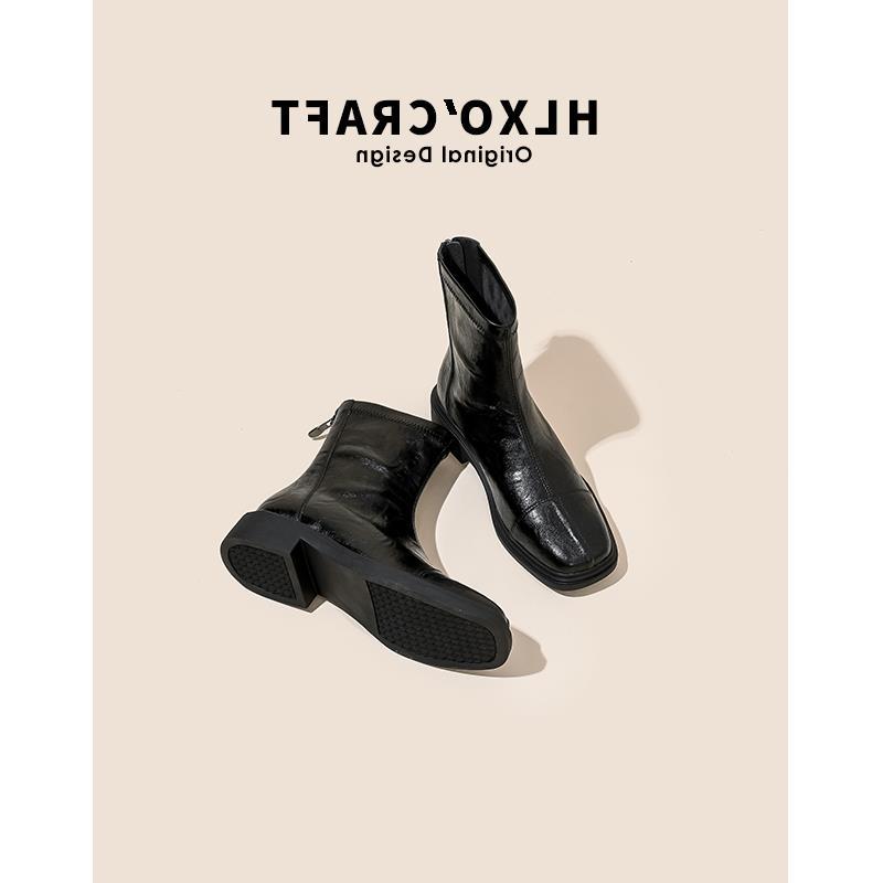 

Маленькие и тонкие ботинки, женская версия, ботинки Martin в британском стиле, короткие ботинки, новые модные ботинки, коричневые ноги, мужская мода и комфорт 35 чёрный