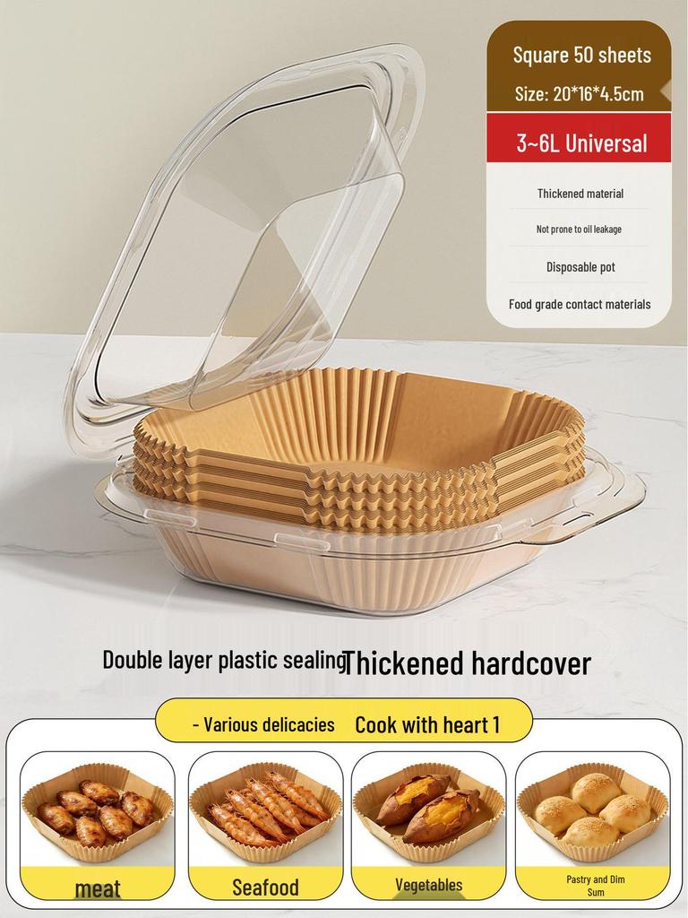 Good Helper Air Fryer Silicone Baking Mat - Oil-Absorbing, Thickened, Multi-Purpose.