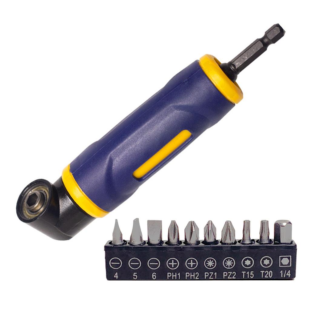 Durability Metal Plastic 90degree Drill Adapter with Magnetic Socket Offering Comfortable grip for Long Use in Repair Tasks