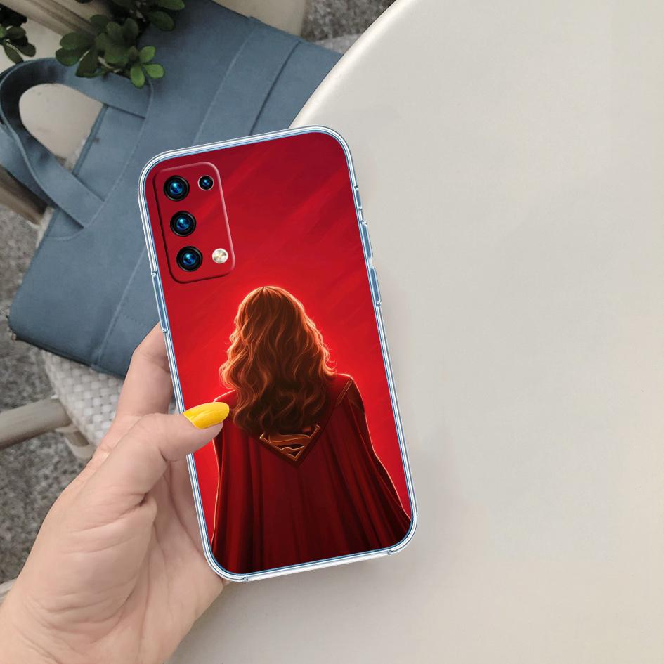 PP60 Supergirl Transparent Phone Case for Motorola Moto G40 G04 G05 One Ace Action Fusion + Plus Hyper Macro Vision Zoom
