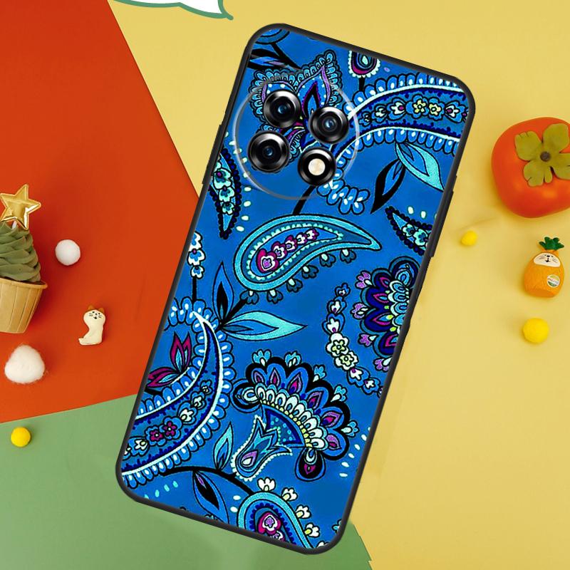 Paisley Pattern Case For OnePlus 9 10 Pro 11 12 13 15 13T 13R 12R 10T 8T Nord 5 CE 2 3 4 Lite N20 N30 Cover