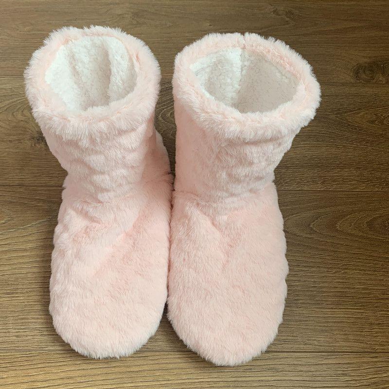 

Luxuriously Soft Adult Children Floor Socks Slippers With Warm Plush Lining Foot Length=26.5-27cm рожевий