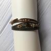 Böhmisches mehrschichtiges Lederarmband mit Strasssteinen und Kristallsteinen