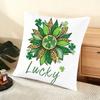 St. Patrick'S Day Design Cushion Cover Soft Short Plush Pillow Cover Smooth Cozy Texture Aesthetic Cushion Case Home Decor