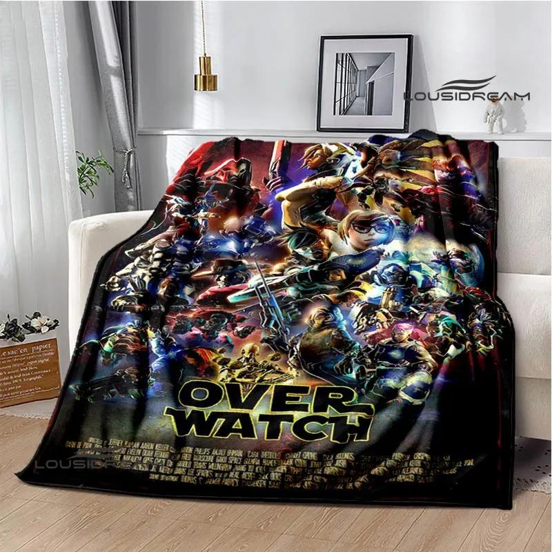 3D Game Overwatch printed blankets warm Flange blankets Soft and comfortable blanket Home travel blanket birthday gift