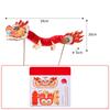 Chinese Year Dragon Garland Lantern Folded 3D Ornaments Hanging Decoration for Shops