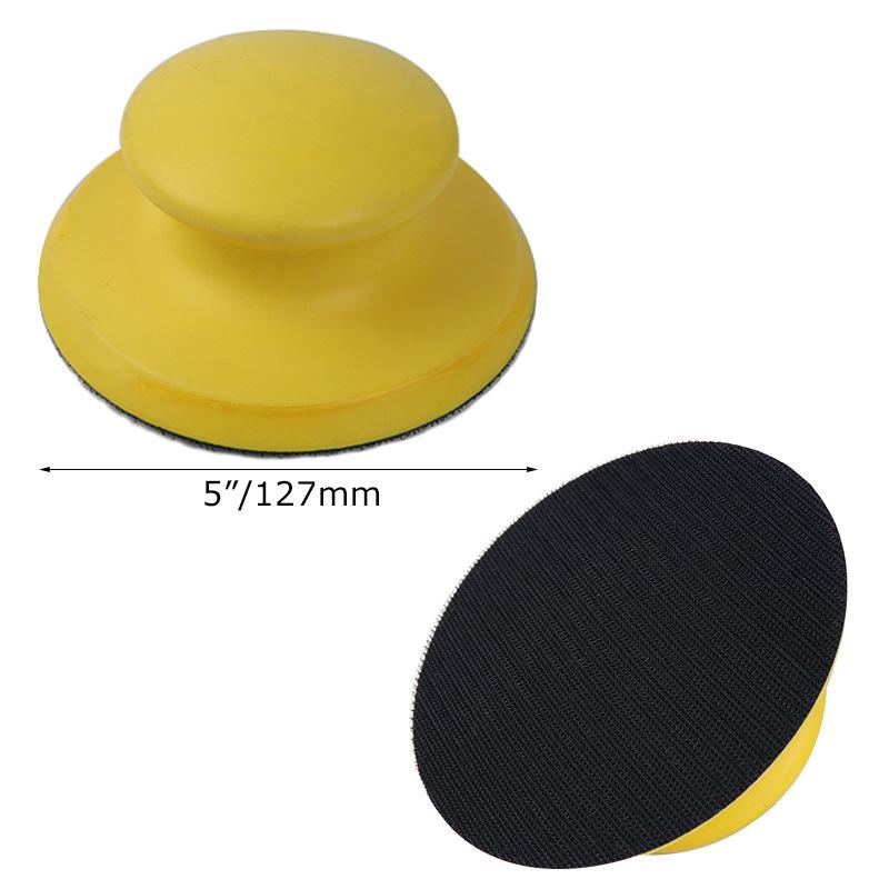 5-6" Handheld Suction Cup Polishing Pad: Self-Adhesive Flocked Sandpaper Disc and Grinding Pad
