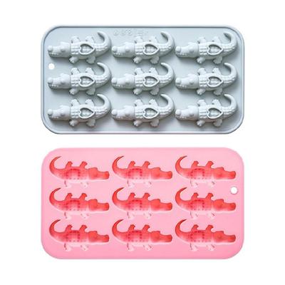 Heat Resistant Silicone Crocodiles Mold 9 Fun Shape For Baking Crafts Party Treat Easy Demolding Dessert Mould