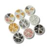Nail Art Nail Art Jewelry Steel Ball Chain Ultra-Fine Metal 6-Grid Mixed Turntable Jewelry Decoration