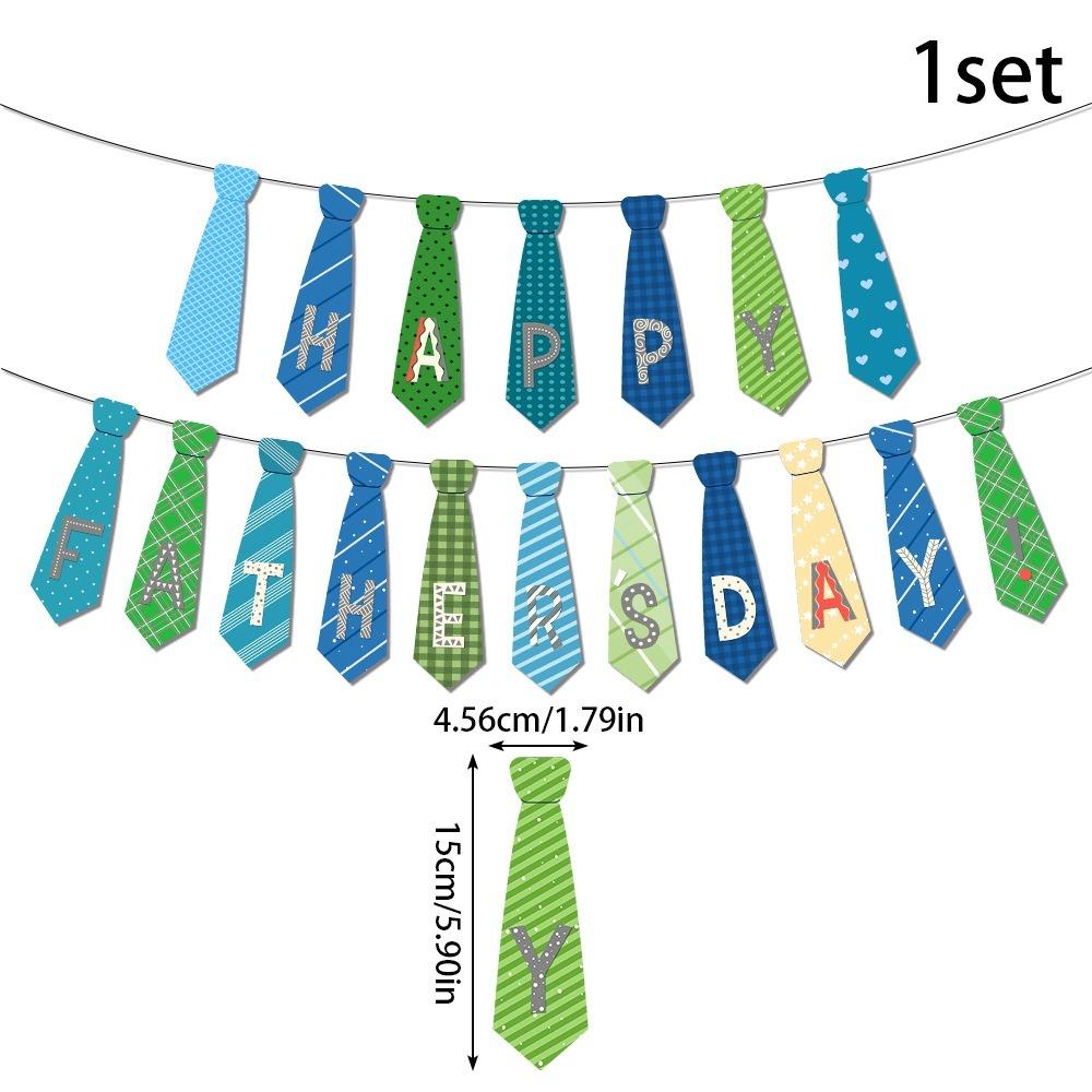 Paper Happy Father's Day Tie Banner Festival Father's Day Ornament  Father's Day Decor