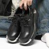 Fashion 2025 Autumn Casual Business Leather Shoes for Men Height-increasing Big Head Derby Men's Shoes Fashion Black Platform Shoe Man