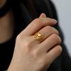 Bird Tree Leaves Ring Stainless Steel Women Finger Rings Bohemian Aesthetic Jewelry Gift for Lover Friends
