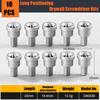5/10pcs 25/50mm Drywall Screwdriver Bits Short Depth Stop Plasterboard 6.35mm Shank Stop Screws Woodworking Gypsum Board Locator