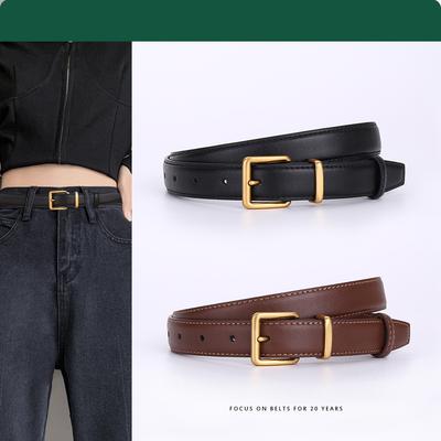 Belt Ladies Premium Leather Belt Women'S Decoration Business Pleated Skirt Jeans Belt Belt