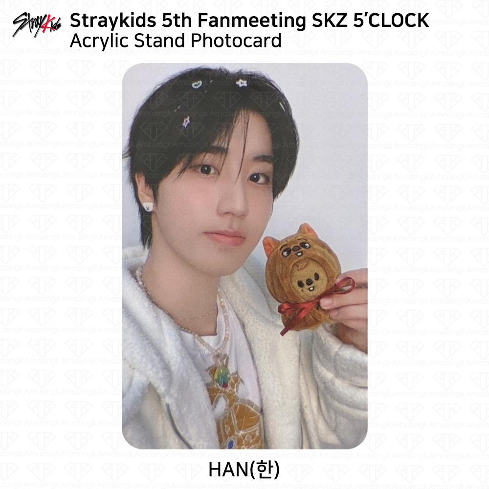 

STRAY KIDS 5th Fanmeeting SKZ 5 CLOCK Официальная акриловая фотокарточка MD на стенде KPOP Han