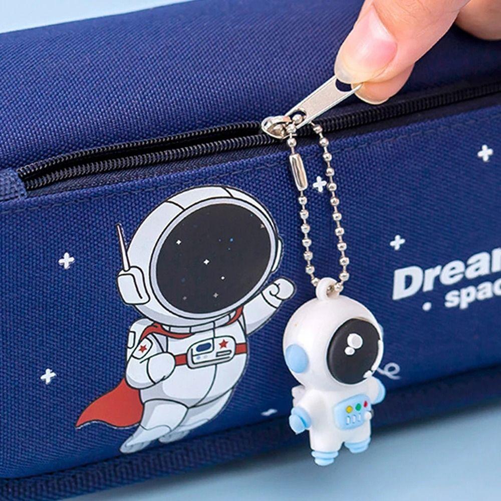 Large Capacity Astronaut Pencil Case Cartoon Pencil Bag Storage Bag Stationery Bag  School Supplies