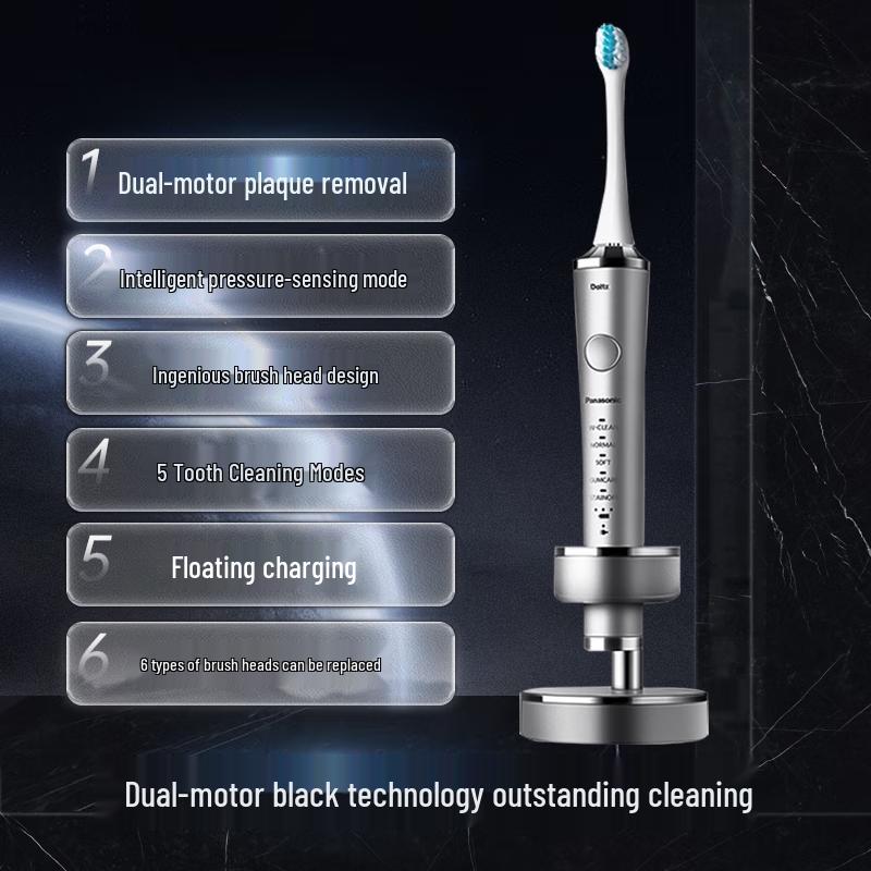 

Panasonic EW-PDP51 Smart Sonic Electric Toothbrush, Silver