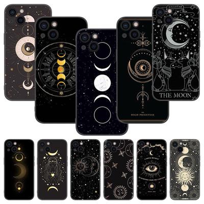 Witches Moon Tarot Mystery Totem Phone Case For Apple iPhone 13 12 Mini 11 Pro XS Max XR X 8 7 6S 6 Plus 5S 5 SE 2020 Cover