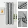 Printed Luxury Curtain 1PC With Gold Foil For Living Room Windows Print Room Darkening For Living Room Decor
