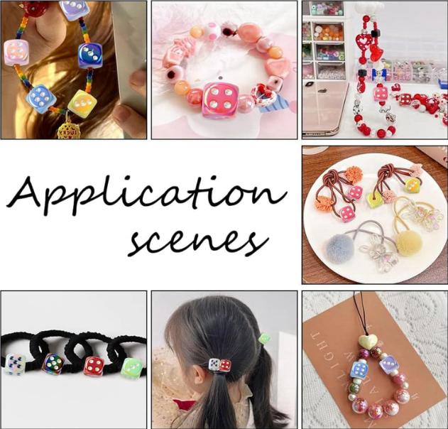 30 Stück/Los 8mm Quadratische Würfel Spacer Acrylperlen Für Schmuckherstellung DIY Armband Halskette Schmuckzubehör