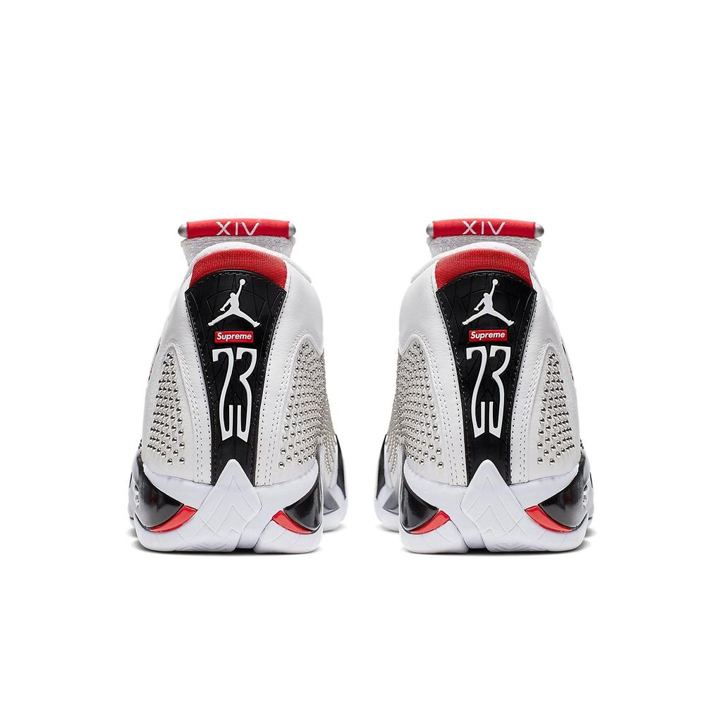 BV7630-106 Supreme Nike Air Jordan 14 Retro White University Red (Men's)