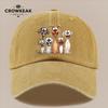 pc Cheerful Cartoon Dog Family Design Printed Casual Baseball Cap Lightweight Comfortable And Breathable Adjustable Size fo