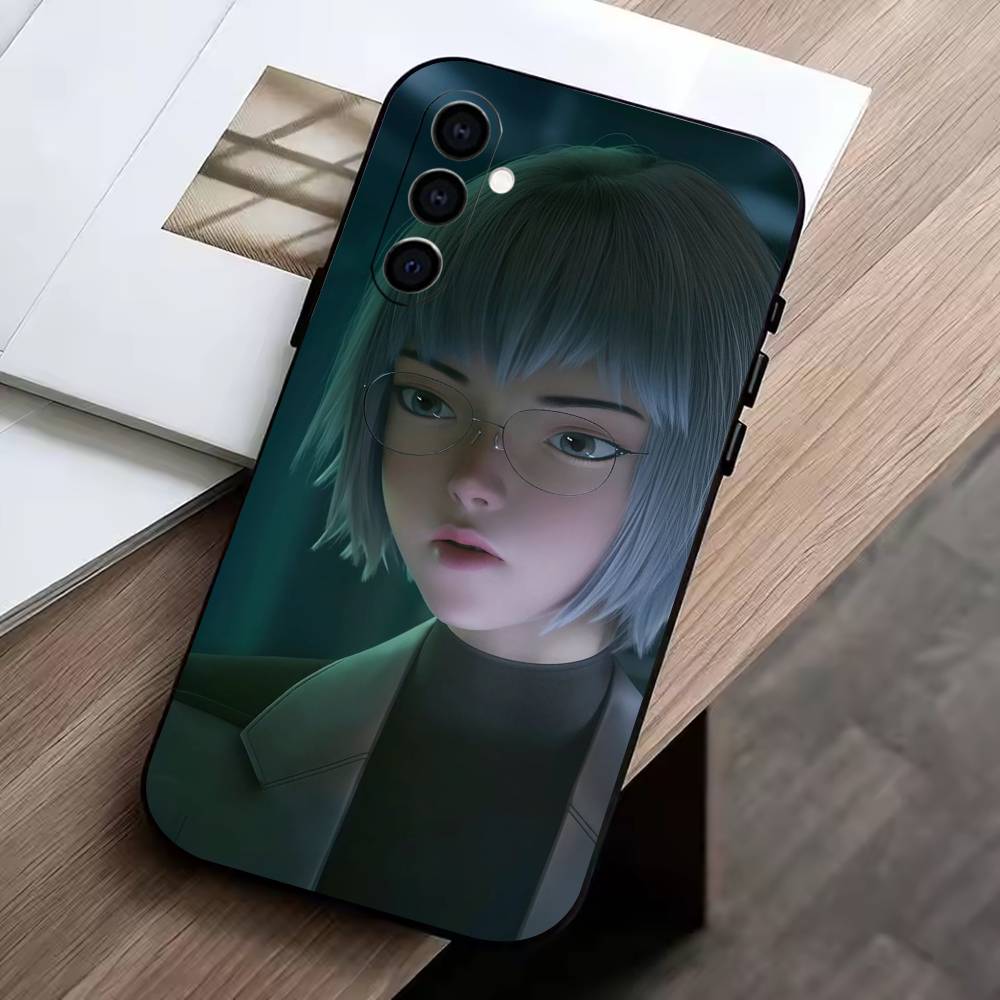 

L-Ling Cage Phone Case For Samsung Galaxy A73,A72,A71,A70,A53,A52,A51,Soft Silicone Black Cover Samsung a21s