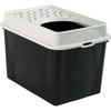 Toilet House TOP 50l - Black (Recycled PP) - 57.2 X 39.3 X 40.4cm