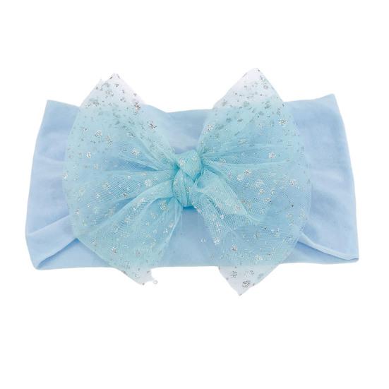 Dětská čelenka do vlasů, atraktivní, pohodlná na nošení, měkká na dotek, letní batolata, dívčí mašle s flitry a síťovanou přízí, dárek k narozeninám