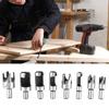 Wood Plug Cutter 8pcs Carbon Steel Hole Cutting Tool Drill Bit for Woodworking