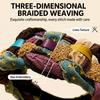 Bohemian Patchwork Headband Fabric Twisted Hairband Wide Hair Wraps  For Women Hair Accessory