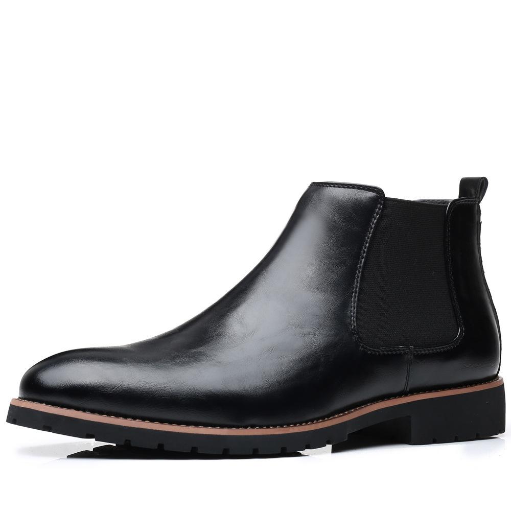 Neue Herren Slipper Casual Chelsea Boots vielseitige kurze Stiefel Herren Außenhandel Übergröße Herrenschuhe Stiefel timberla