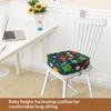 Cartoon Baby Chair Cushion Children Booster Seat Pad Kids Thickened Growth Chair Dining Cushion Removable Safety Seat Cushions