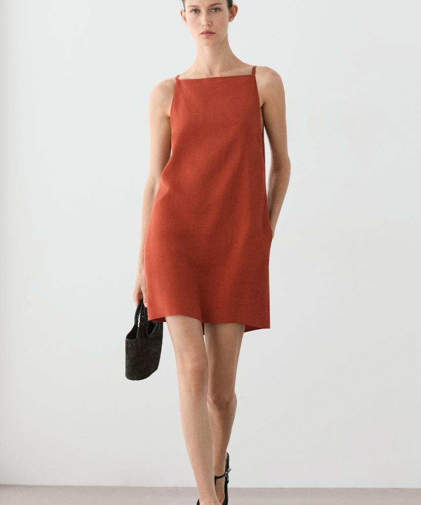 Masimodutti Strap Mini Dress